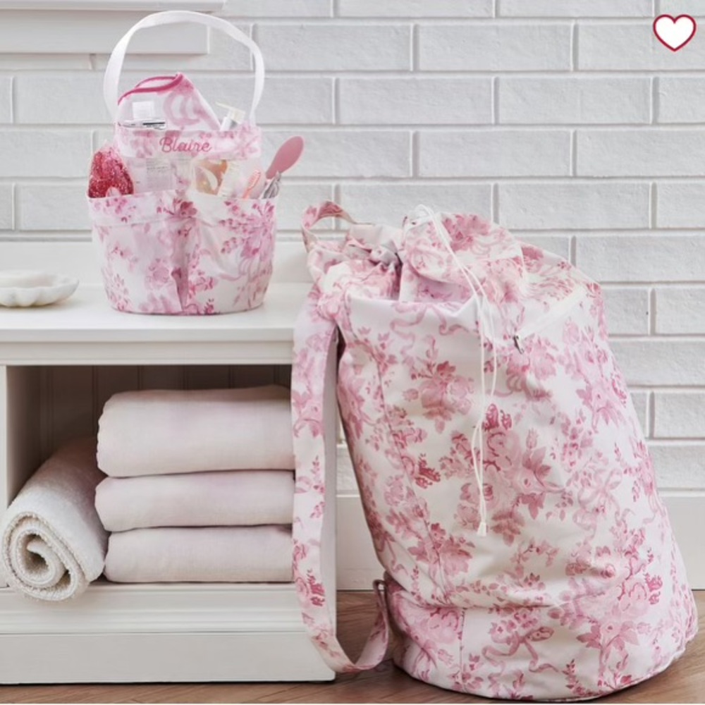 💜LoveShackFancy Shower Caddy & Laundry Bag💜